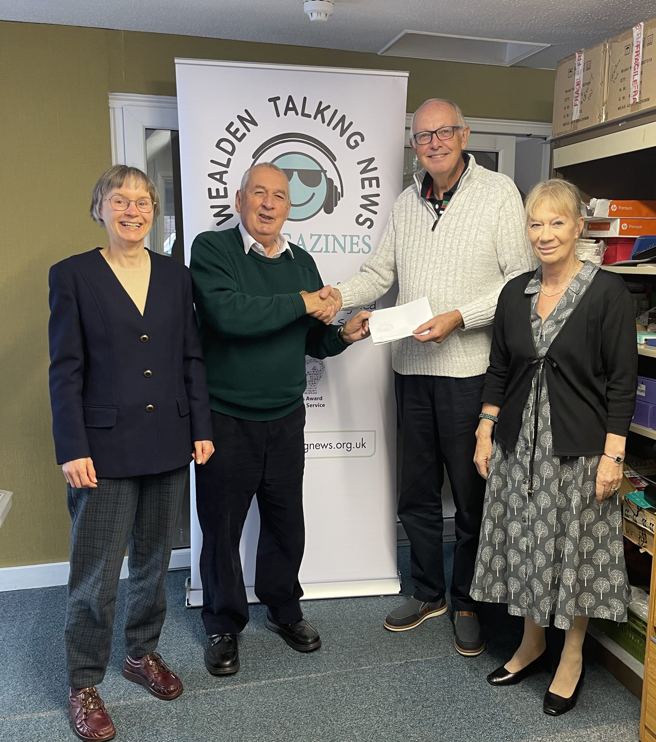 John Tarling Brighton Rotary cheque